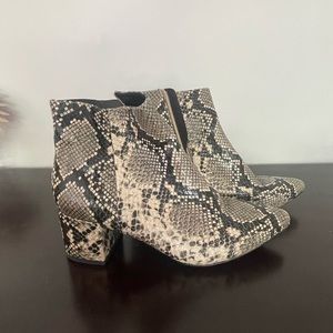 Snake skin Booties